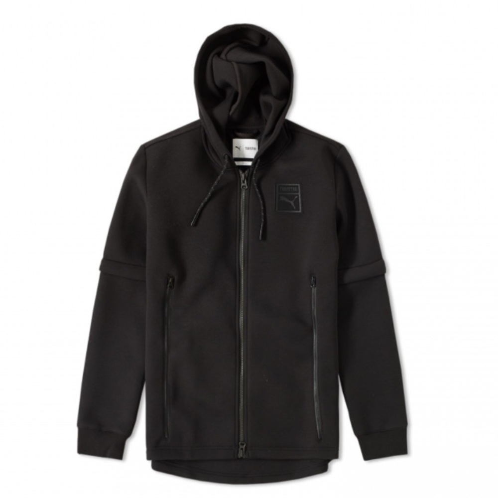 Puma x Trapstar Black Hooded Zip-Up Jacket | S